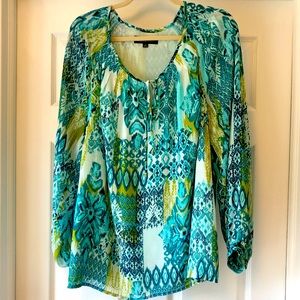 Vibrant colors! JNY  Signature Woman's blouse
